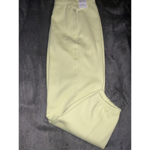 Nike Solo Swoosh Fleece Jogger Pants Sweatpants DX1364-331 Mens Green Sz LG _A2 - Picture 3 of 11